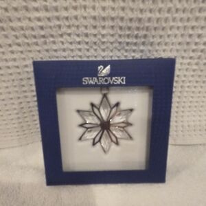 Swarovski Silver Star Christmas Ornament